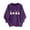 Dark Purple, variant on Certgust Women's Sweatshirts Under $10 Womens Pullover Funny B Print Long Sleeved O Neck Fashion Warm Autumn Winter Sweatshirt Tops