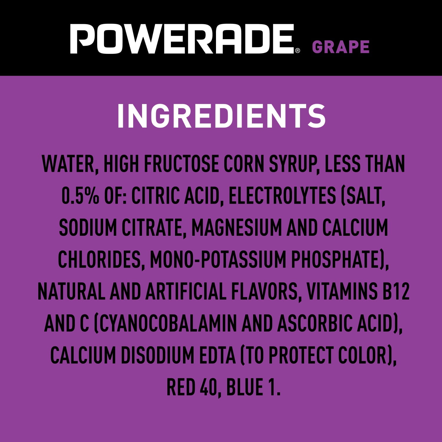 Powerade – Grape 20 oz Bottle 24pk Case – New York Beverage
