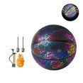 thumbnail image 3 of Soidarity Baloncesto holográfico que brilla intensamente, baloncesto reflectante, juego nocturno, baloncesto con bomba de inflado para cancha de Deportes y aire libre Soidarity OD005013-00, 3 of 6