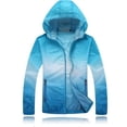 thumbnail image 1 of Chamarra Repelente Unisex Deporte, Para Correr Ejercicio - Azul acero-Blanco - XL DaraBaby D0025_8, 1 of 3