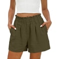 thumbnail image 2 of Womens Cotton Sweat Shorts Casual Summer Short Loose Elastic Waist Lounge Running Athletic Shorts with Pockets, 2 of 9