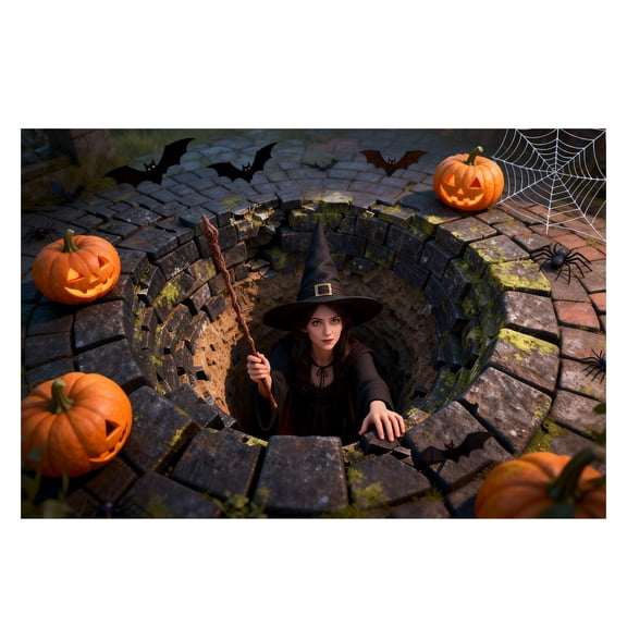 3D Optical Illusion Halloween Doormat Visual Trap Hole Design Non Velvet Entryway Rug Washable Floor Mat