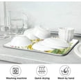 thumbnail image 6 of FREEAMG Rooster Chicken Dish Drying Mat Countertop Protector Kitchen Decor 16"× 18", Microfiber Multi-Purpose Counter Rack Sink Drainer Pad, 6 of 6