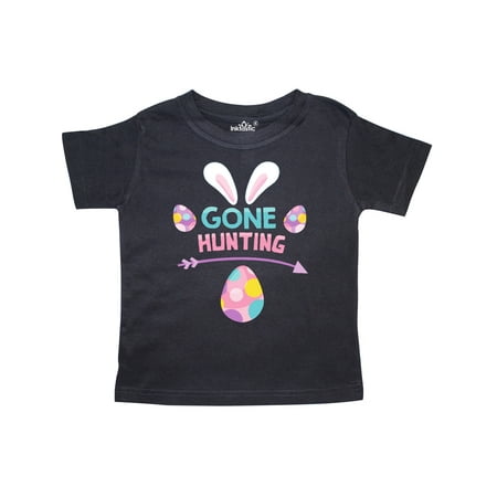 

Inktastic Gone Hunting Bunny Ears Easter Eggs Easter Gift Toddler Boy or Toddler Girl T-Shirt