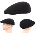 thumbnail image 2 of Newsboy Hats for Men Cotton Flat Cap Soft Fitted Driving Cabbie Hat Mens Winter Gatsby Vintage Costumes Hats 1pcs, 2 of 6