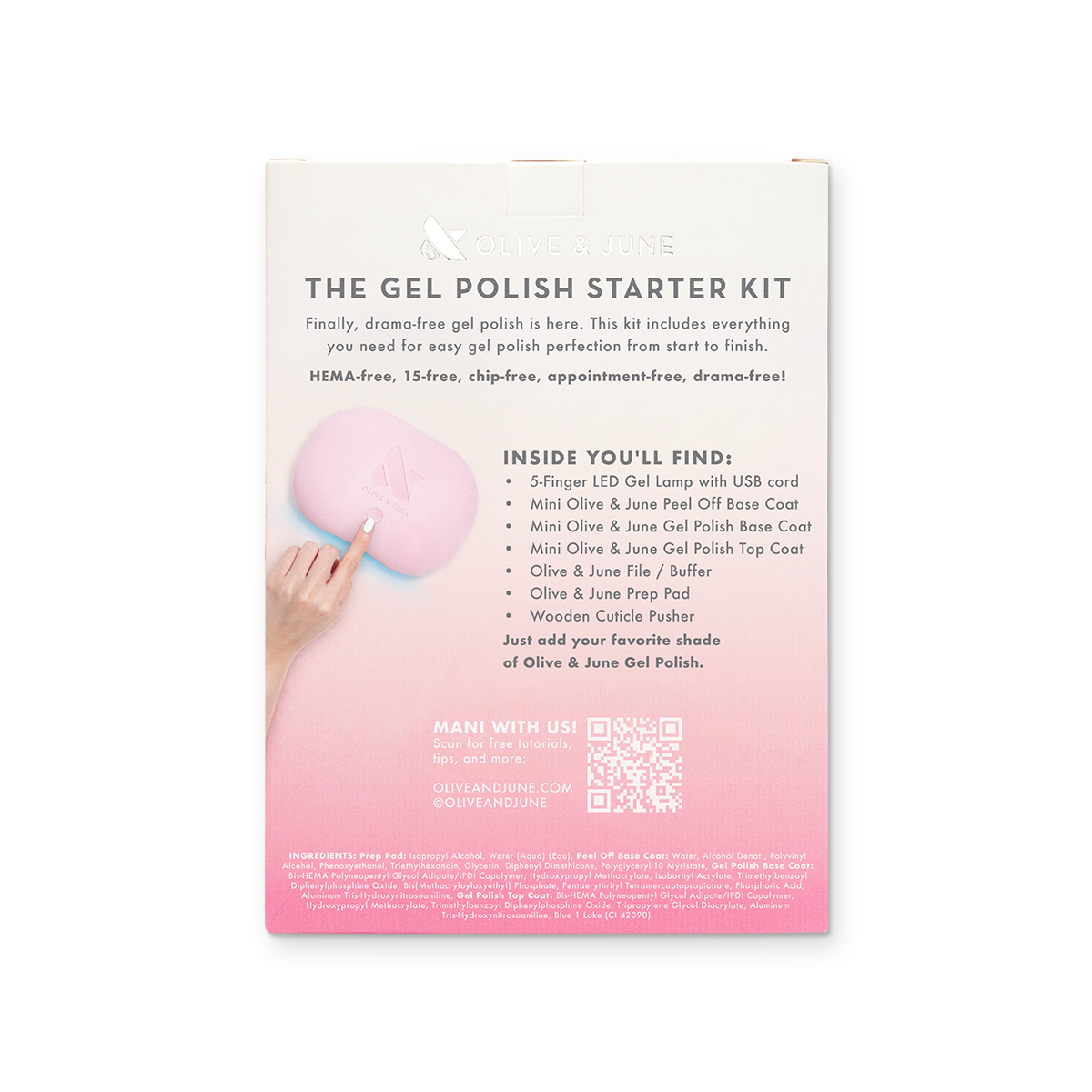 Olive & June Gel Nail Polish Starter Kit with LED Lamp photo 2
