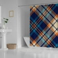 thumbnail image 3 of Coolnut Bath Shower Curtain Liners Multicolored Tartan Plaid Pattern 60x72in Polyester Waterproof with 12 Curtain Hooks, 3 of 6