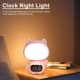 thumbnail image 3 of Nocturna LED Dibujos Animados Gato Lámpara Reloj 3 Temperatura Color Conejo Kawaii, 3 of 9