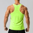 thumbnail image 4 of asjyhkr Athletic Tank Tops Men Stretch Mesh Lightweight Crew Neck Sleeveless Gym Running Workout Shirts, 4 of 4
