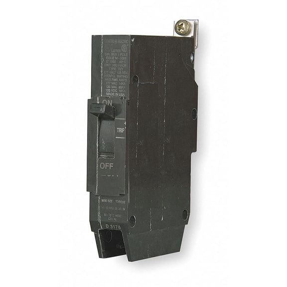 Ge Molded Case Circuit Breaker, 45 Amps, Number of Poles 1, Series TEY TEY145