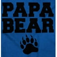 thumbnail image 2 of Papa Bear Dad Father's Day Pawprint Men's Big & Tall Crewneck Sweatshirt Brisco Brands 4X, 2 of 5