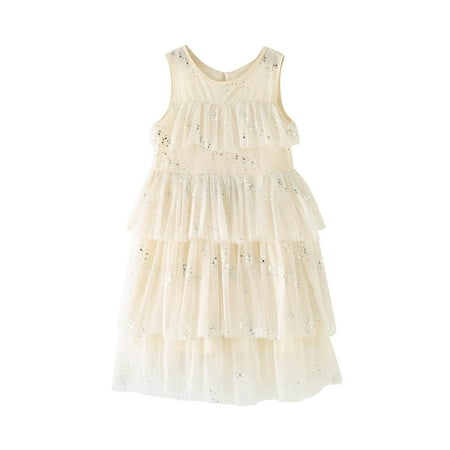 

1st Birthday Girl Dress Girls Fall Dresses Toddler Girls Dress Summer Fashion Dress Princess Dress Casual Dress Tutu Mesh Skirt Outwear Dress for Dancing Girls Little Girls Long Sleeved Dress