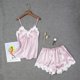thumbnail image 2 of Lencería sexy para mujer Encaje satinado Tentación Babydoll Ropa interior Cami Calzoncillos Pantalones cortos Ropa de dormir Calzoncillos Traje Fridja nalpqowj42522, 2 of 8