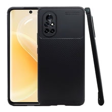 Atti Rugged Carbon Huawei Nova 8 Negro 1pz Mas Mica 9D Atti Funda de Silicon Uso Rudo