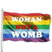 Protect Roe v. Wade Flag America is not a cristian nation Keep Aboration Legal 3 x 5 FT Flag without Flagpole LGBTQ Rainbow Flag