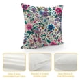 thumbnail image 4 of Orinice  Garden Throw Pillow Cushion Cover, Doodle Peonies Tulips Berries Bugs Botanic Display Print, Decorative Square Accent Pillow Case,  White, 4 of 5