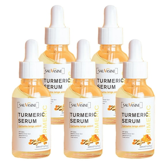 Kokovifyves Beauty and Skin Care Products 5PC Turmeric Dark Spot Corrector Serum Moisturizing Repair Serum 30ml