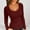 Wine, variant on SwiftWear Women's Slim-Fit Long Sleeve T-Shirt Scoop Neck Going Out Basic Top Soft Stretch Knit Layering Tee for Fall and Winter Daily Wear​, Red