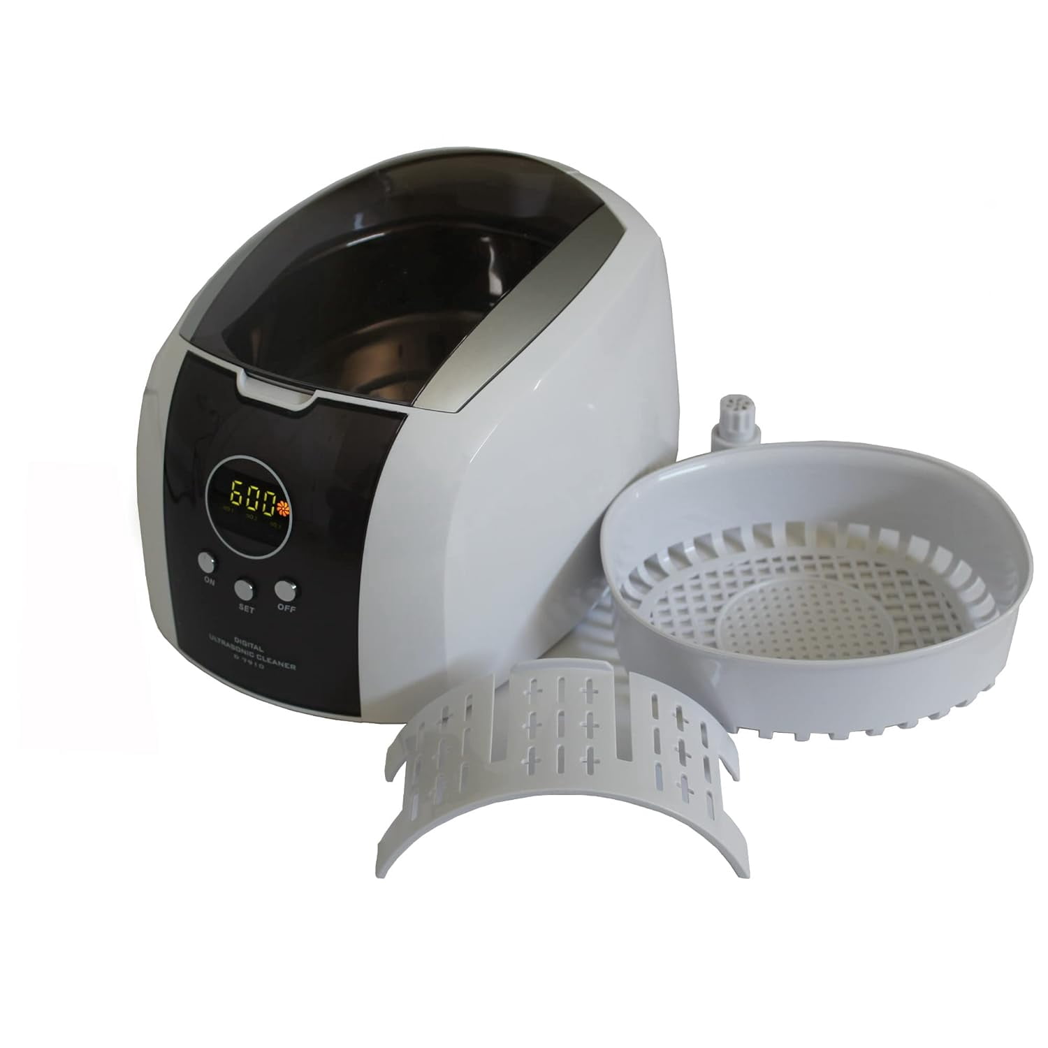 iSonic D7910B Digital Ultrasonic Cleaner, 0.75 L Stainless Steel Tank, 110 V, with CSGJ01 Cleaning Solution Concentrate