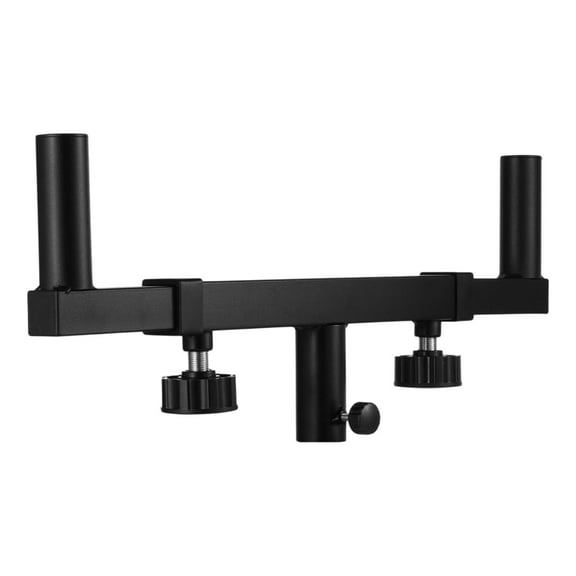 Kokiya Speaker Mounting Brackets Double Speaker Pole Mount Space Saving Heavy Duty Professional Stable Speaker Holder for DJ Speaker