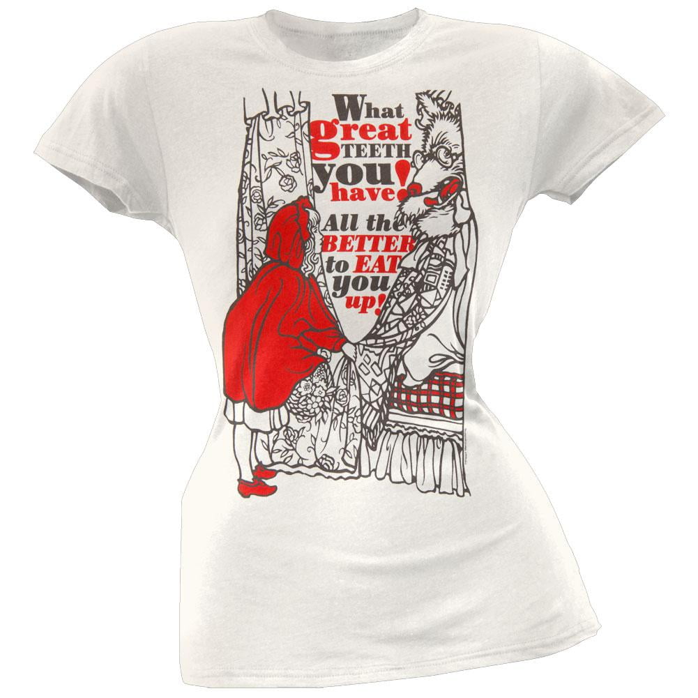 Little Red Riding Hood Eat You Up Juniors T Shirt