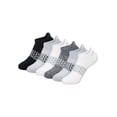 thumbnail image 2 of Hanes Absolute Active Boys' No-Show Socks Pack, 6-Pack, Heel Shield, Moisture-Wicking Grey/Black L, 2 of 2