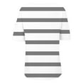 thumbnail image 5 of T-shirt à Manches 3/4 Col Rond à Fleurs, T-Shirt Imprimé Floral pour Femmes, T-Shirt à Manches Mi-Longues Col Rond, T-Shirt Ample Grande Taille Gris, P, 5 of 5
