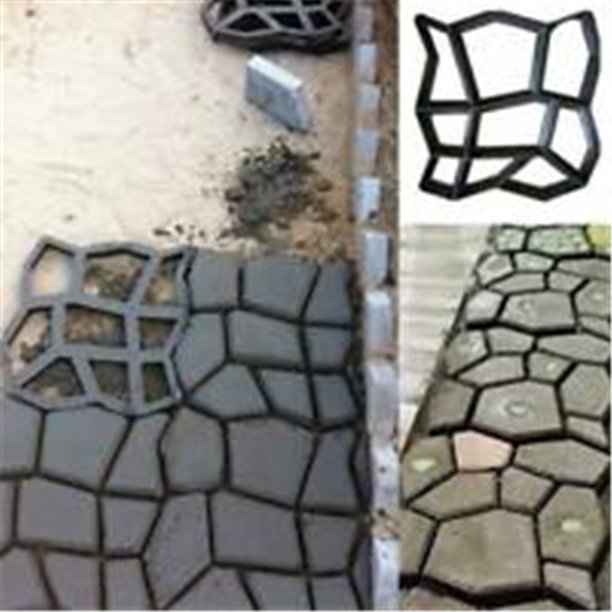 DIY Paving Pavement Mould Concrete Step Stone Path Way Maker Mold Reusable Garden Decoration01United States He Qiyong unisex