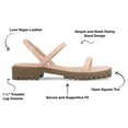 thumbnail image 2 of Journee Collection Womens Nylah Slim Platform Sling Back Sandals, 2 of 6
