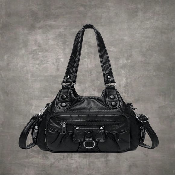 LNGOOR ROMWE Grunge Punk Medium Shoulder Bag Punk Minimalist Zipper For Work