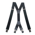 thumbnail image 7 of SGFCWSX Men's X-Back Suspenders, 4-Clip Adjustable Elastic Formal Casual Black, 7 of 7