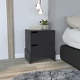 thumbnail image 2 of Newboti Furniture Nightstand Brookland, Bedside Table with Double Drawers and Sturdy Base, Black Wengue Finish 42079, 2 of 8