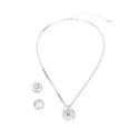 thumbnail image 3 of Conjunto de joyería Jadeshay brillante para mujer con Collar y pendientes de aleación, 3 of 8