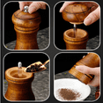 thumbnail image 4 of Classic Wooden Pepper Grinder - Herb & Spice Grinder, Comfortable, Easy & Smooth, Long Life, 4 of 5