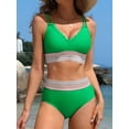 thumbnail image 2 of Bikini Sets for Women Scalloped Trim Bathing Suits High Waisted Tummy Control Two Piece Swimsuits 2025, 2 of 6