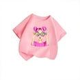 thumbnail image 4 of XEGLSBU Girls T Shirts Size 6/7 Kid Girls Cute Print Graphic Round Neck Short Sleeve Tee Summer Casual T Shirt Pink Size 5-6 Years, 4 of 4