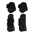 thumbnail image 2 of LOVIVER 4pcs/set Cheval Tendon Fetlock Botte Jump avant Cheval Arrière Jambe Protection Noir, 2 of 8