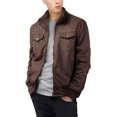 thumbnail image 1 of Hat and Beyond Mens Motorcycle Rider Jacket Faux Leather with Tactical Pockets, 1 of 3