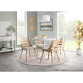 thumbnail image 3 of LumiSource Natural Wood, Cream Fabric Trevi Chair, 3 of 12