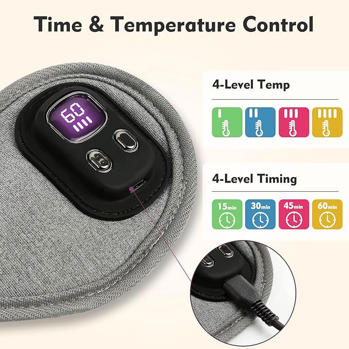 Aroma Season Heated Eye Mask Cordless, Warm Eye Compress for Dry Eyes, Styes, Blepharitis, Chalazion, Heat Therapy to Unclog Gland, Soothe Tired and Sore Eyes