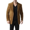 thumbnail image 1 of Men Cliff Classic 2-Button Suede Leather Blazer (Regular and Big & Tall), 1 of 6