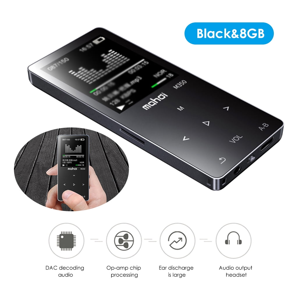 Mahdi M350 MP3 Player Metal Sport Mini Portable Audio 4G/8G Music