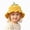 L101-Yellow, variant on Strawberry Hat Baby Girls Knitted Strawberry Bucket Hat Crochet Knitted Winter Hats Breathable Warm Sun Hat(L101-Yellow,1-4 Y)
