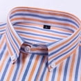 thumbnail image 3 of Qiyinn Men's Oxford Shirt Solid Casual Button Down Collar Shirts Long Sleeve Dress Shirts with Pocket, 3 of 5