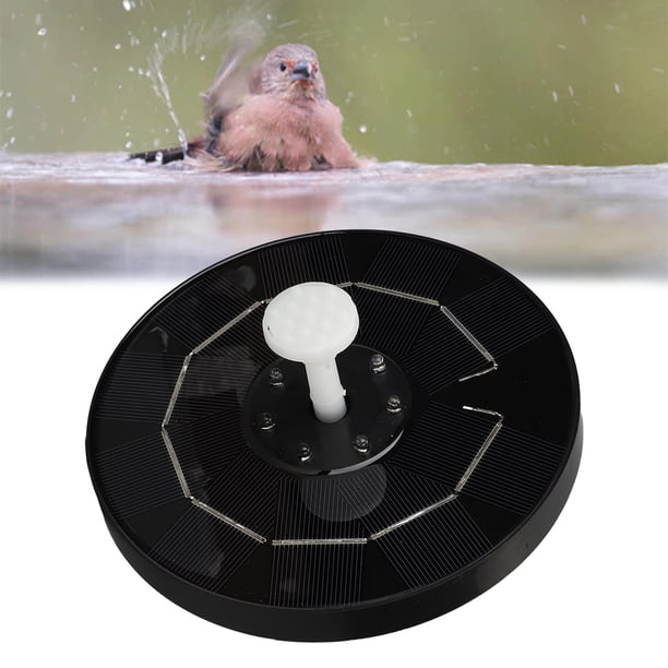 Bomba De Fuente Solar De 3,5 W, Luces LED Coloridas Silenciosas, Fuente Solar De Para Pájaros De 3,5 W Para Pecera