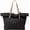 Black, variant on Tote Bag for Women Cute Canvas Shoulder Bag Summer Vibe Beach Bag Casual Handbag Bohemian Hobo Bag with Tassels