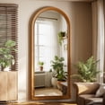 thumbnail image 2 of Easy4Home 71"x32" Arched Full-Length Floor Mirror Vintage Mirror, Antique Gold, 2 of 6