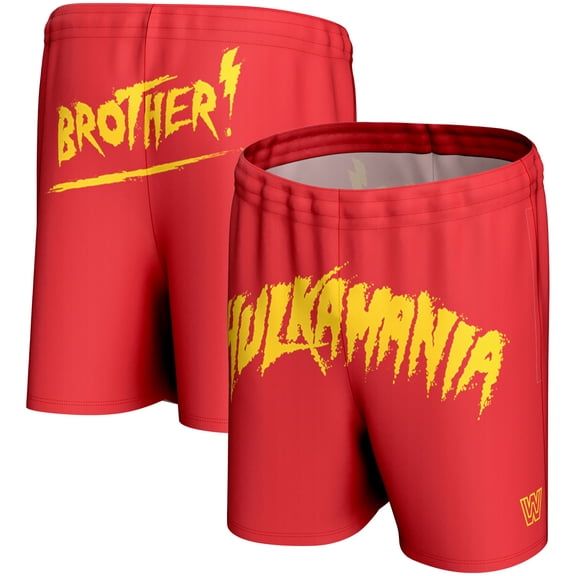 Men's ProSphere Red Hulk Hogan Hulkamania Shorts