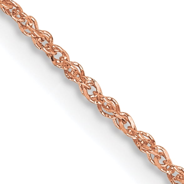 14k Rose Gold 20 Inch Ropa Spband Ring Band Clasp Chain