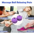 thumbnail image 3 of Fidget Ball Stress Relief Toy, Anti-Anxiety Fidget Spinner Hand Toys with Massage Function, Finger Spinner Rotation Ball for Men Adults Relieving Stress Boredom ADHD Autism(Purple), 3 of 7